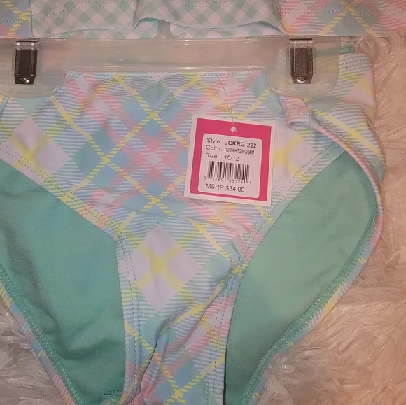 Juicy Couture Black Label Girls 2 Piece Swimsuit- Size 10/12 - NWT